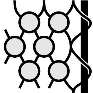 Pictogram of zephyr mesh side lacing