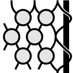 Pictogram of zephyr mesh side lacing